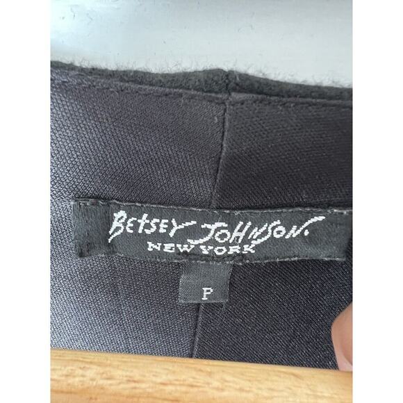 Betsey Johnson retro-inspired black midi dress, 2000's does 40's-Size S - Picture 6 of 16